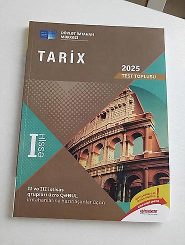 anar isayev mst 2025: Məhsul: “Tarix – 2025 Test Toplusu”, I hissə Nəşriyyat: Dövlət — 1