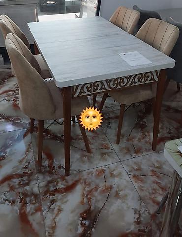 metbex sekilleri: Mətbəx üçün, Yeni, Açılan, Dördbucaq masa, 4 stul — 1