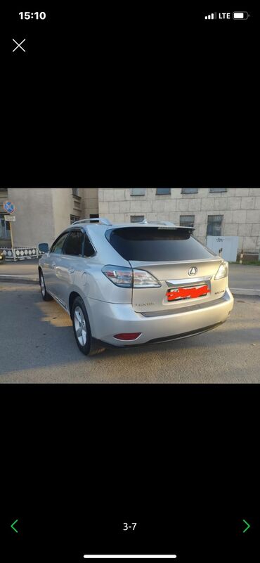 Lexus: Lexus RX: 2010 г., 3 л, Автомат, Бензин, Жол тандабас