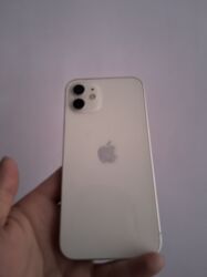 ноутбук не дорого: IPhone 12, Колдонулган, 128 ГБ, Ак, 100 %
