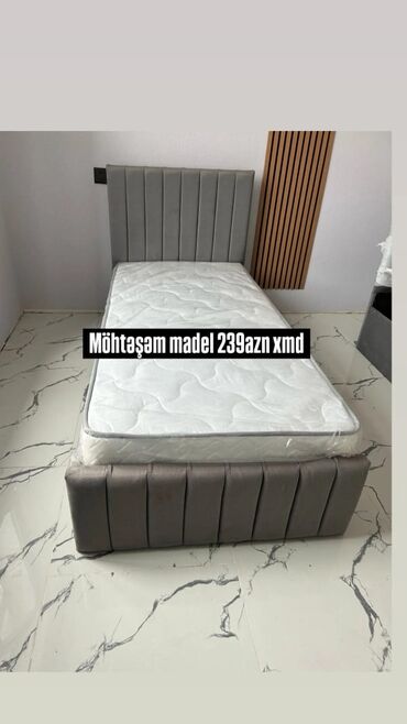 tek kravat: Yeni, Təknəfərlik çarpayı, Bazasız, Matras ilə, Siyirməsiz