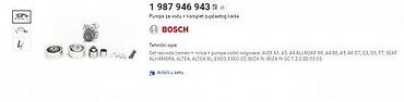 auto diagnostika: SET ZUPCENJA SA VODENOM PUMPOM BOSCH GOLF 6 1.6TDI 66KW | Set — 4