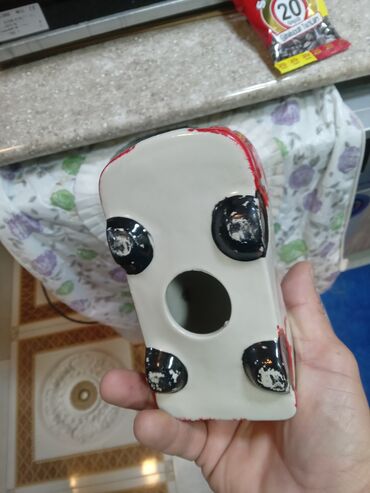 Külqabılar: Keramik külqabı – balıq/qarmaqbalığı (sağsağan balığı) fiqurlu dizayn — 16