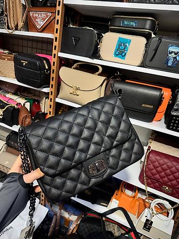 torba od teksasa: Ženska torba preko ramena – quilt dizajn sa zlatnim lancem - Model — 6