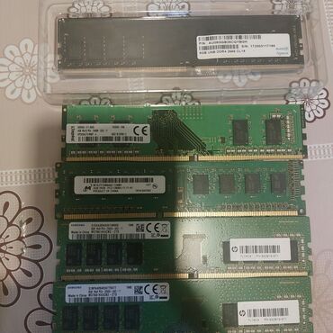 samsung 2gb 1rx8 pc3 ram 10600u 09 11 a1: Operativ yaddaş (RAM) Kingston, 8 GB, 2666 Mhz, DDR4, PC üçün, Yeni