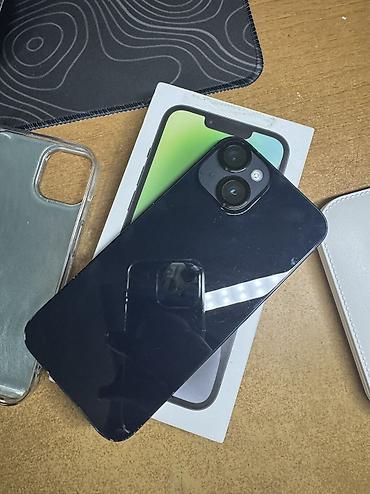 Apple iPhone: IPhone 14, Б/у, 256 ГБ, Черный, Зарядное устройство, Чехол, Кабель, 79 % — 2