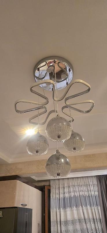 sintepon material: Led Çılçıraq, 4 və daha çox lampa, Metal — 1