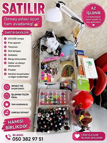 dirnaq aparati qiyməti: Dırnaq ustası üçün tam avadanlıq dəsti Paketə daxildir: - UV/LED — 1