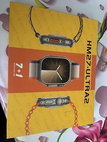 elektrikli saat: HM27-Ultra2 Smart Watch – 7+1 dəst Qutunun içindəkilər: - HM27-Ultra2 — 3