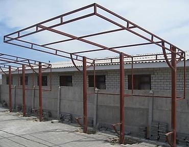 dam ortuk: Fasad və giriş üçün tent-karkasların hazırlanması və quraşdırılması - — 4