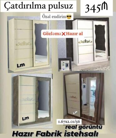 roliklerin qiymeti: _*kupe dolab*_ _*fabri̇k i̇stehsali*_ qiymət : *345₼* ölçü