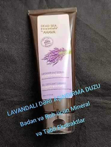 konoplya yağı: Məhsul: Dead Sea Essentials by AHAVA – Lavender Salt Scrub — 1