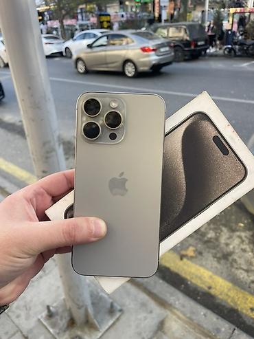 iphone sx: IPhone 15 Pro, Natural Titanium, Face ID — 1