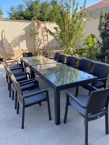 прокат стол стул душанбе: Balkon üçün, Açılmayan, Dördbucaq masa, 12 stul