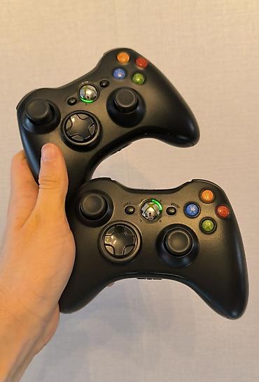 Xbox 360: Оригинальные джойстики для XBOX 360. Цена за два сразу. ПОЛНОСТЬЮ — 1