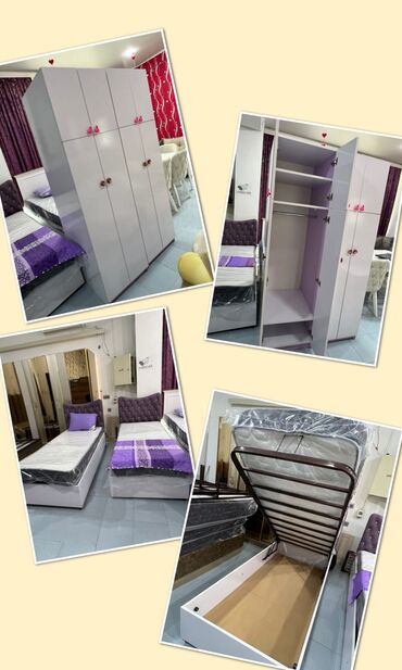 Masa və oturacaq dəstləri: Samsum2 dolab ve 2 carpayi. Matras var baza var. 550 man. Sumqayit