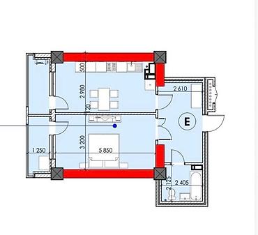 kva: 2 комнаты, 60 м², 10 мкр Элитка, 10 этаж, ПСО (под самоотделку) — 5