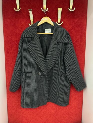 женские пальто oversize: Palto, One size, rəng - Boz