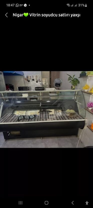 Metal axtaran aparatlar: Vitrin soyuducu 2 m di tam islekdi hec bir problemi yoxdu qiymeti 450