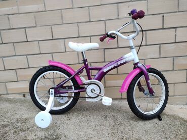 Bicikli: Deciji bicikl Happy Puppy 16" za devojcice sa pomocnim Decija bicikla