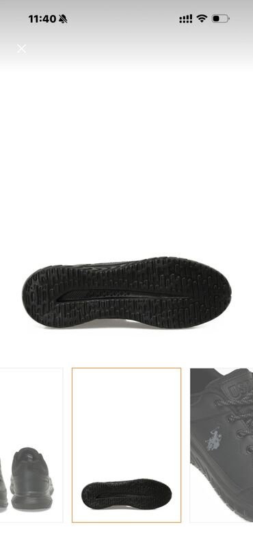 Krasofkalar və idman ayaqqabıları: US Polo Assn. kişi idman ayaqqabısı – tam qara olçü 43 razmer sehven 2 — 4