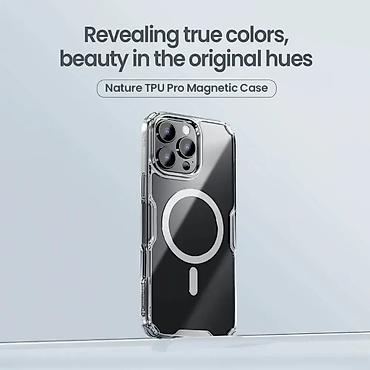 Maske i futrole za telefone: Maska Nillkin Nature Pro Magnetic za iPhone 16 Pro Max 6.9 plava. Uz — 6
