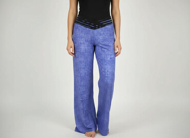 reserved spodnie wysoki stan: Material trousers for women, size L