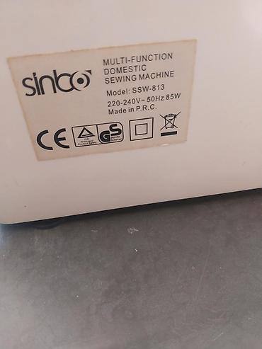 dikiş: Sinbo SSW-813 çoxfunksiyalı ev tikiş maşını demək olar ki işlənməyib — 4