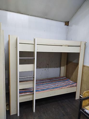bunk bed: Двухъярусная кровать + шкаф с полками Комплект мебели для — 2
