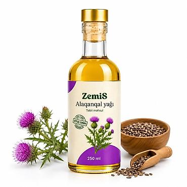 Растительное масло: ZemiS Alaqanqal yağı – 250 ml - Tərkib: 100% təbii alaqanqal (milk — 1