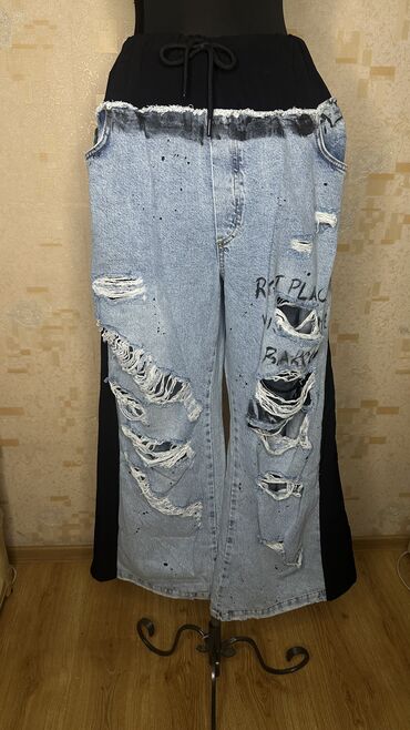 мужской джинсы: Джинсы L (EU 40), цвет - Синий