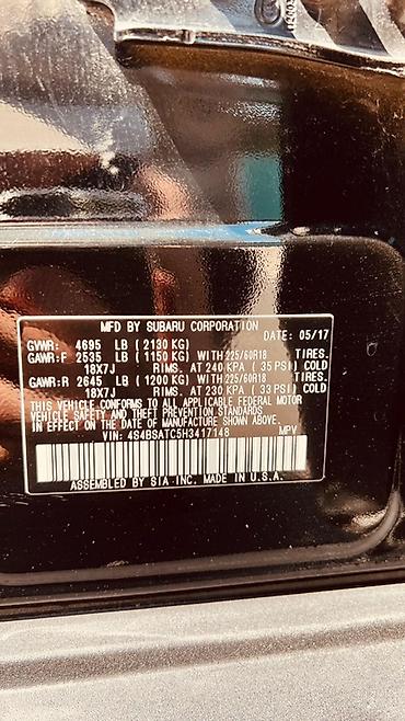 Subaru: Subaru Outback: 2017 г., 2.5 л, Автомат, Бензин, Универсал — 6