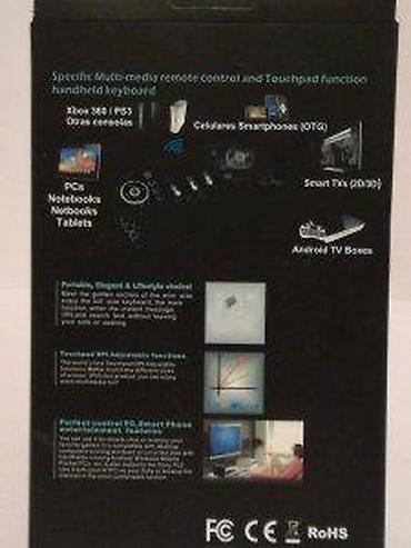 Tastature: Mini bežična tastatura sa touchpadom (backlit) - Kompaktna QWERTY — 11