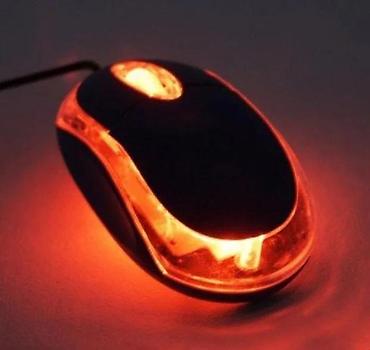 Kompjuterski miševi: Gembird optički miš – kompaktan USB model sa crvenim LED osvetljenjem — 1