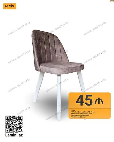 Məhsul: Yumşaq oturacaqlı masa/stul - Material: Parça üzlüklü yumşaq