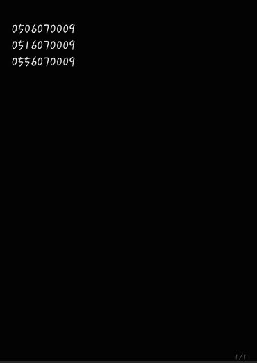6d mark 2: Nömrə: ( 050 ) ( 6070009 ), İşlənmiş