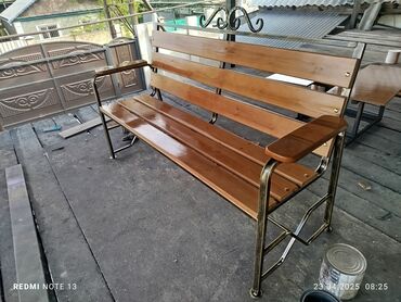 Садовые зонты: Скамейка с навесом 15000сом скамейка с подлокотник 6500 — 12