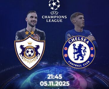 мастер по ремонту кондиционеров: UEFA Çempionlar Liqası biletler - Qarabağ FK – Chelsea FC 21:45 at lalafo.az мастер по ремонту кондиционеров: UEFA Çempionlar Liqası biletler - Qarabağ FK – Chelsea FC 21:45