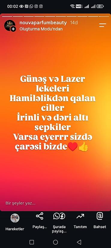canon 3010 printer: Xidmət: Ləkə və səpkilərə qarşı dəri baxımı Təsvir: - Günəş və lazer — 2