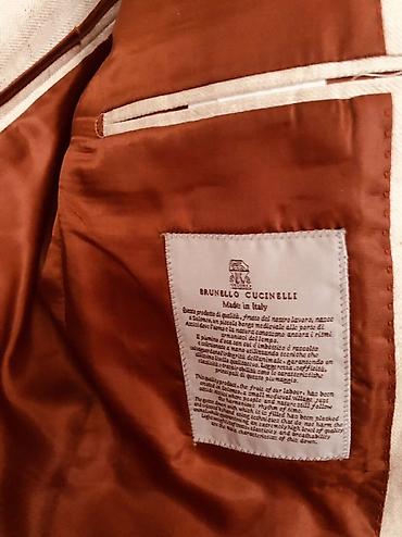 мужской льняной костюм: Мужской костюм Brunello Cucinelli, Made in Italy. - Комплект: пиджак — 4