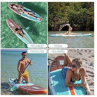 фитнес: Şişirilə bilən Stand Up Paddle Board (SUP) seti Xüsusiyyətlər: - — 2