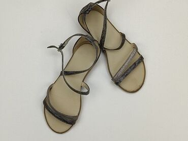 żółte sandały płaskie: Sandałki 33, Używany