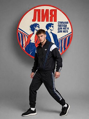 Спортивные костюмы: Мужской спортивный костюм, M, L, XL, Adidas, Новый, цвет - Черный, Платная доставка — 3