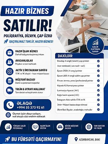 Готовый бизнес: 📈 Öz biznesini sıfırdan qurmağa vaxt itirmə — hazır sistem, hazır — 1