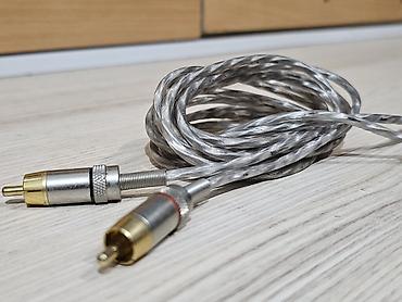 Kablovi i adapteri: Hama Silver Tone - Usmereni RCA činč kabl 1,5m. Vrhunski — 4