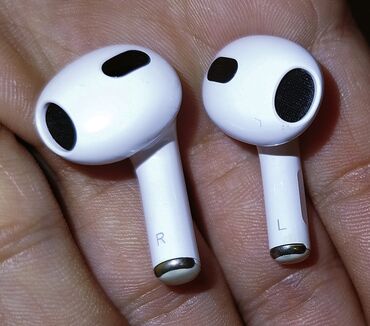 Б/у Беспроводные (Bluetooth) Наушники, Apple, цвет - Белый