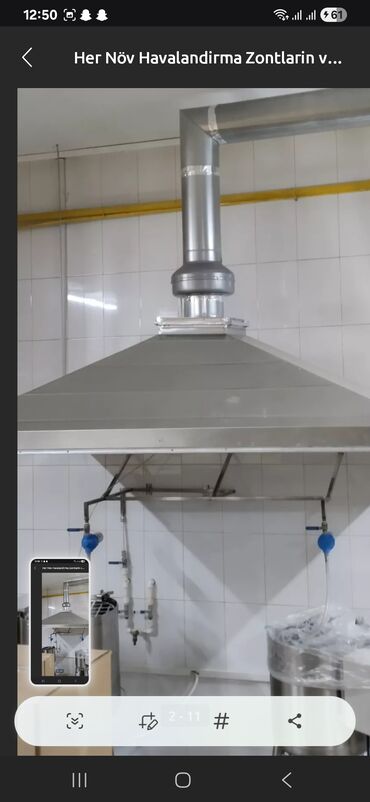 Havalandırma sistemləri: Sənaye tipli mətbəx üçün havatəmizləmə sobaları və aspirasiya — 33