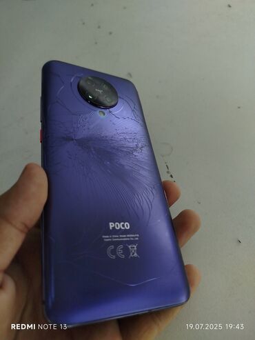 поко ф6 бу: Poco F2 Pro, Колдонулган, 128 ГБ, түсү - Кызгылт көк