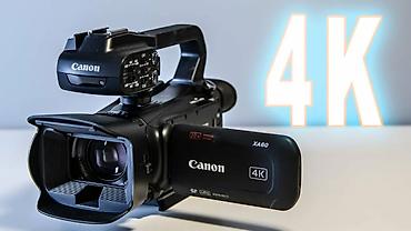 Продается новая видеокамера Canon XA60 4к, в упаковке. С двумя