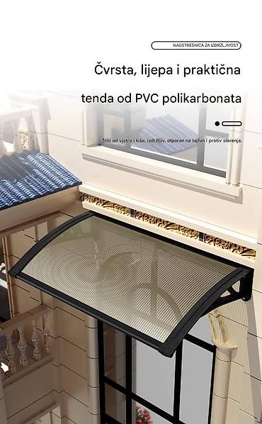 fenjeri za terasu: PVC polikarbonatna nadstrešnica/tenda za ulazna vrata i prozore Opis — 2